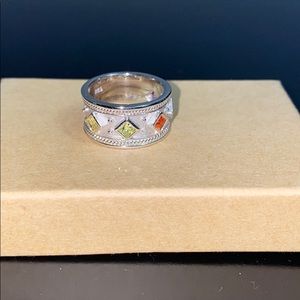 Silver Band w/ Stones